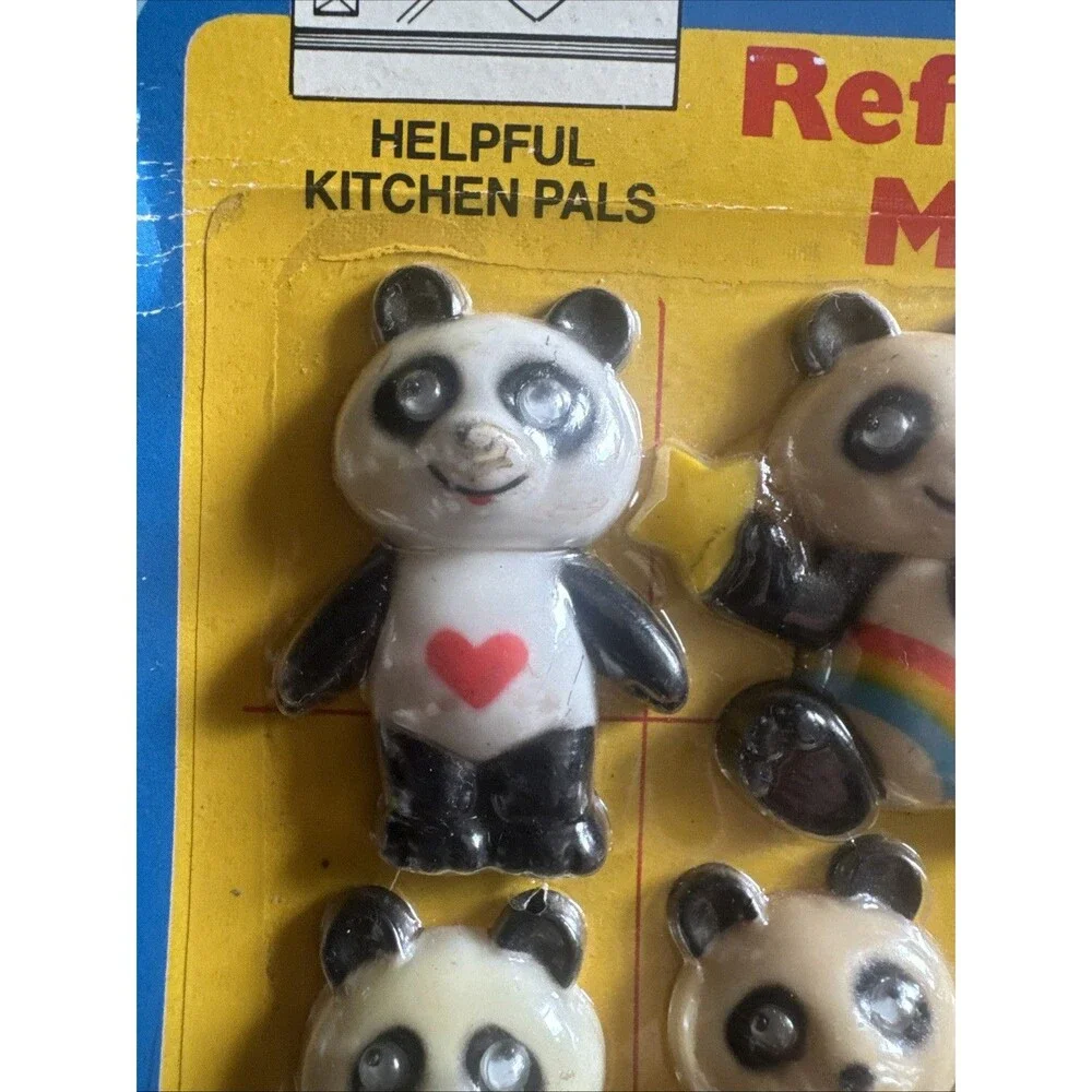Set Of 6 Panda Pals Refrigerator Magnets New Design Sealed